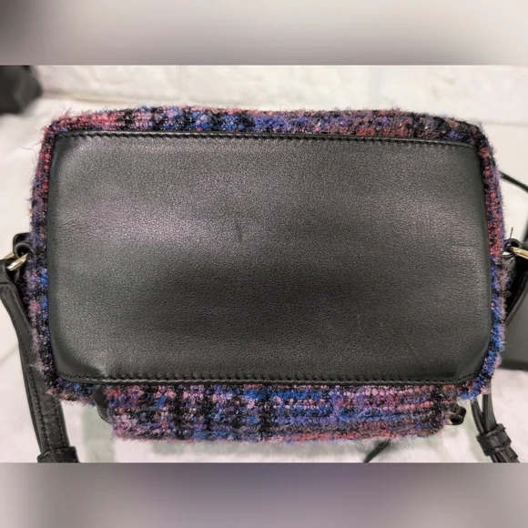 Kate Spade Emerson Fabric Jessa Tweed Backpack Burgundy/Multi 90's Inspired Bag - Picture 10 of 16